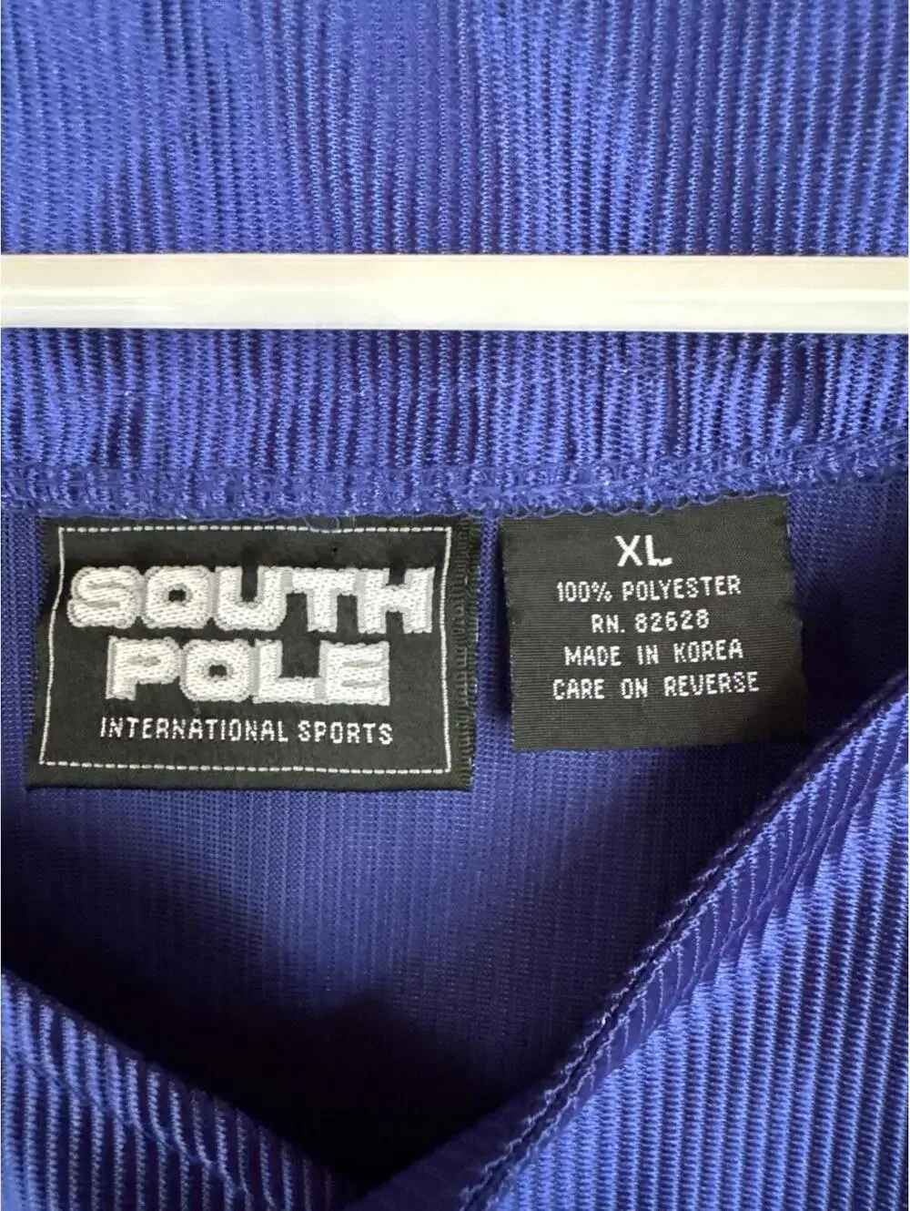 Y2K Southpole Diamond Collection Blue Baseball Jersey XL
